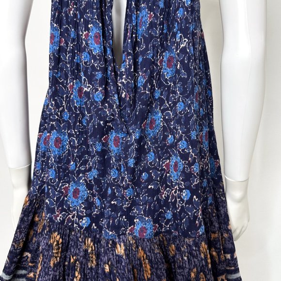 Free People Lyla Flowy Swing Floral Print Mini Dress in Navy Combo Womens Size S - Picture 15 of 16